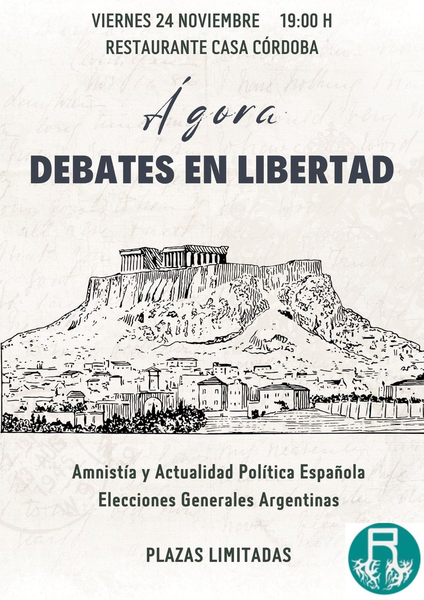 Este viernes celebraremos en el Restaurante Casa Córdoba nuestro primer debate Ágora. 

En este primer debate trataremos temas de actualidad como son la amnistía y el resultado de las elecciones argentinas.

Contaremos con la presencia de <a href="/M_PPalomares/">Manuel Palomares Herrera</a> y <a href="/txabiurol/">Javier Ureña</a>