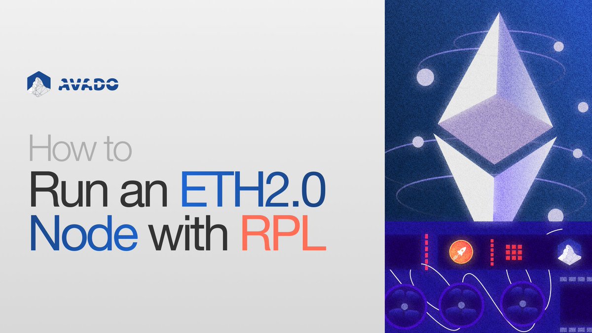 🚀 Exciting times for #Avadostakers! With AVADO and @rocket_pool, staking has never been this easy🙌 Let's dive into how you can run an ETH2.0 Node with RPL using AVADO