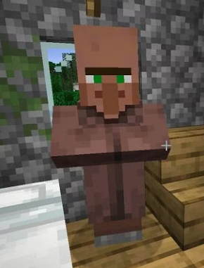 Just encountered my first villagers in the <a href="/hytopia/"></a> Alpha version!

These models are significantly more human-like and detailed than those in Minecraft.

In-game, villagers are the passive inhabitants of villages who primarily engage with players through trading, with their