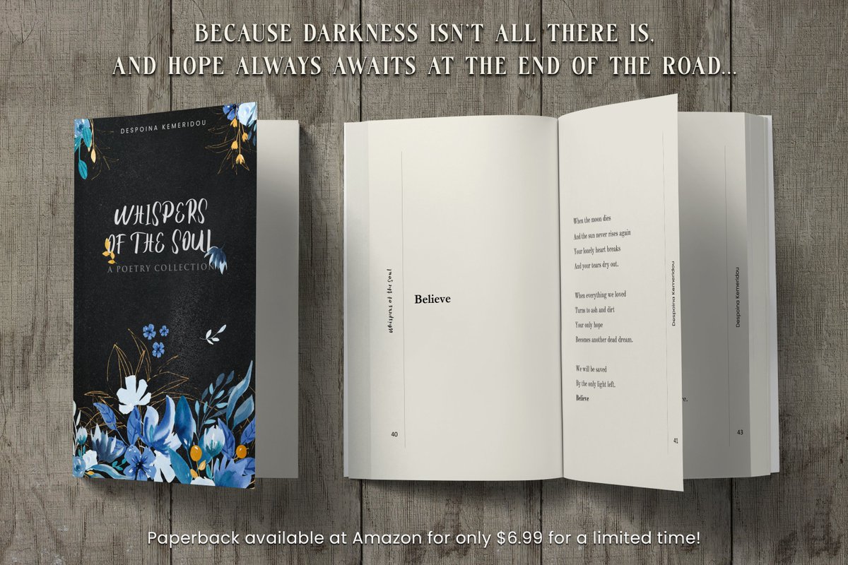 DKemeridou's tweet photo. Looking for your next heart-wrenching read? Check out my poetry collection! 💙

📖 Paperback only $6.99: https://t.co/WDnSW67BDH
✨ Ebook available for pre-order! 

"Poems don’t have to perfectly rhyme, they just have to make you *feel something*."
- Goodreads Reviewer https://t.co/IqeOOEoRFF