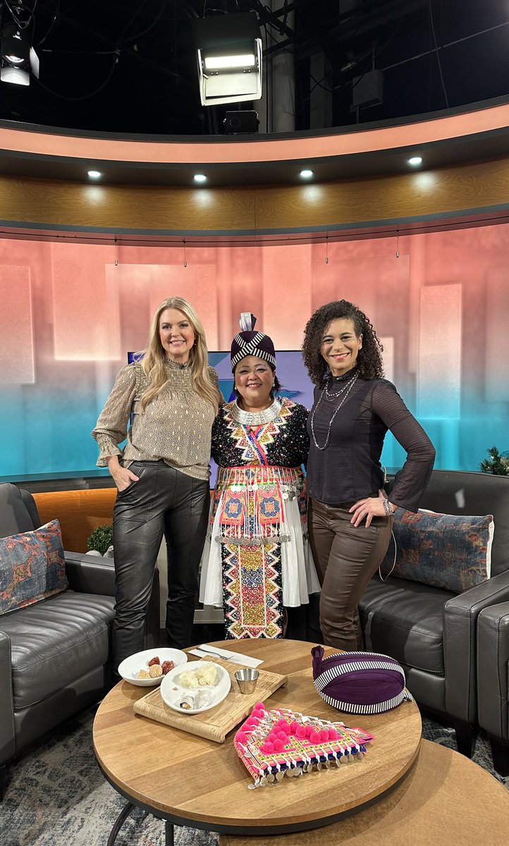 Lucky day! I was asked to fill-in & co-host @MinnesotaLiveTV on same day Mee Vang was here: 43rd annual Minnesota Hmong New Year celebration! She’s Pres of The United Hmong Family, Inc. & shared stories about Hmong culture. [Nov 25th & 26th St Paul Rivercenter] @KSTP
