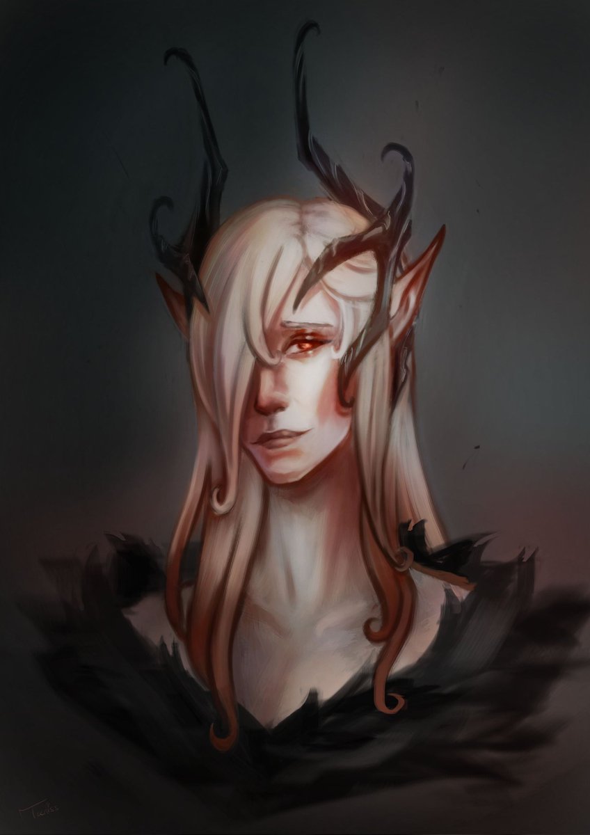 tacniss's tweet photo. Sorry for my absence. Have a portrait of Blodwyn.

#dnd #dndcharacter https://t.co/jv9CKmbsWQ