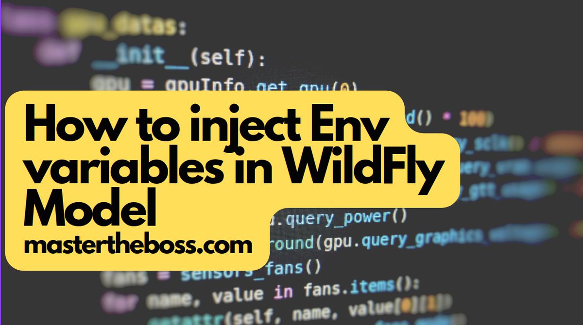 🛠️How to translate env vars into WildFly configuration attributes #wildfly #java  tinyurl.com/yp5m7kj9