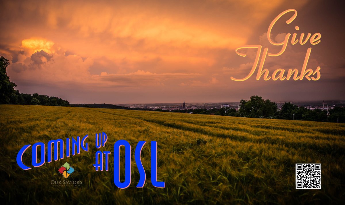 #Thanksgiving #OSL #ComingUpAtOSL