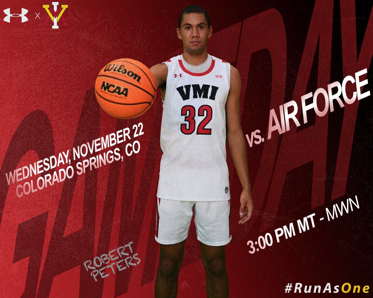 Military matchup with the Air Force Academy!
#RunAsOne #RahVaMil 
🆚 Air Force
⏲️ 5:00 PM EST
📍  Colorado Springs, Colo.
📺 Mountain West Network: themw.com/watch/
📊 stats.statbroadcast.com/broadcast/?id=…
