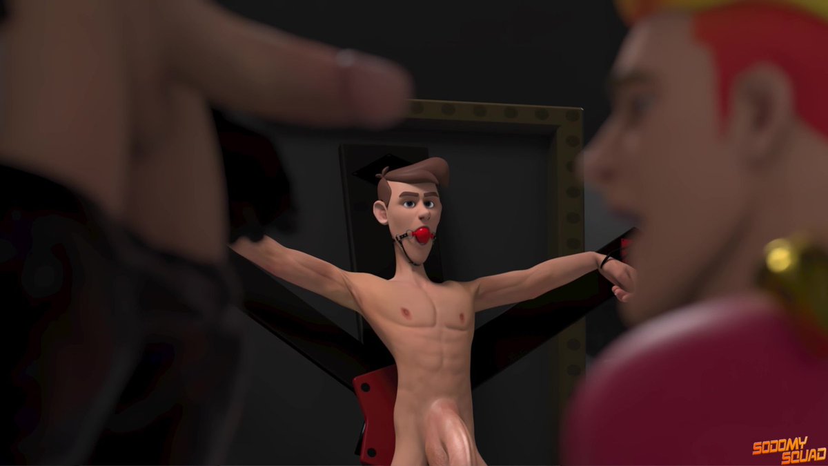 ASGmaxOfficial's tweet photo. Flame 'voiced by ASGmax exclusive and Fleshbot Awards 2023 winner of Gay Performer of the Year @JaydenMarcosXX', breaks into his evil stepbrother Doctor Power's lair in an attempt to rescue Peter Pecker!

Watch the 2nd episode from Sodomy Squad @ https://t.co/ht0DfQ9GCt https://t.co/cDwhpE6feR