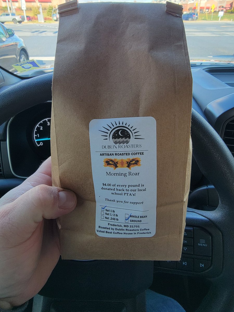 MrKintTechEd's tweet photo. @DrWare_FCPS Already grabbed a bag!!! Get out there and support a local small business while helping our Walkersville community!!! @DublinRoasters #SmallBusiness #Communityof1 #LionPride https://t.co/IYSSBpjd1a