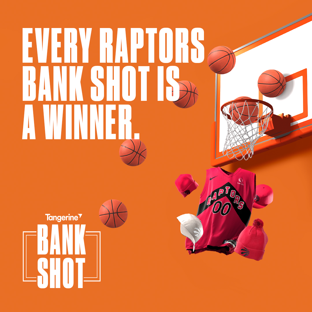 Did someone say prizes? 👀🏀 #TangerineBankShot is BACK with a focus on fans! You could win NBA finals tickets, Raptors jerseys and more! Enter at the link below for your chance to win. *No purchase or Account opening necessary. spr.ly/6010ufOWs
