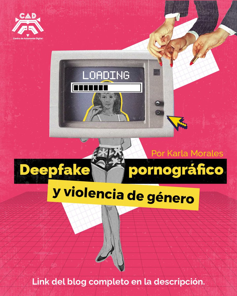 [Blog] Sabías que la pornografía deepfake representa el 98% de todos los videos deepfake online. Además de que el 99% de este contenido está protagonizado por mujeres, y es creado impunemente sin el consentimiento de las víctimas.
Lee el blog completo en: autonomia.digital/2023/11/22/dee…
