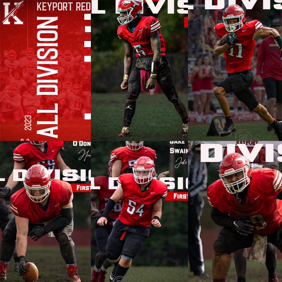 FBKeyport's tweet photo. Congrats to Keyport Players Named First Team All-Division Offense! 
- Andrei Matthews WR
- Mekai Henderson RB
- Hunter O’Donnell OL
- Jake Swain OL
- Shawan Singh OL https://t.co/7h8Zqxji7f