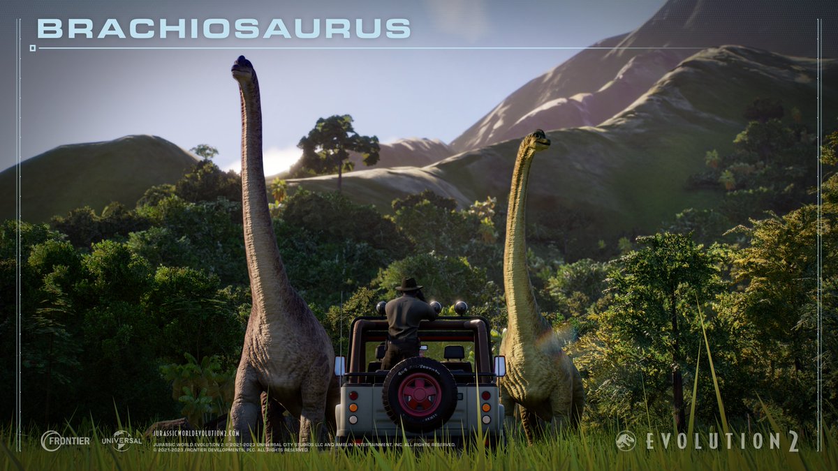 #JurassicWorldEvolution2's new update also introduces a slew of free features - including new skins for Allosaurus, Dimorphodon, Pteranodon, Brachiosaurus and Stegosaurus based on classic films. This is alongside new scenery items and quality of life updates. #JurassicWorld