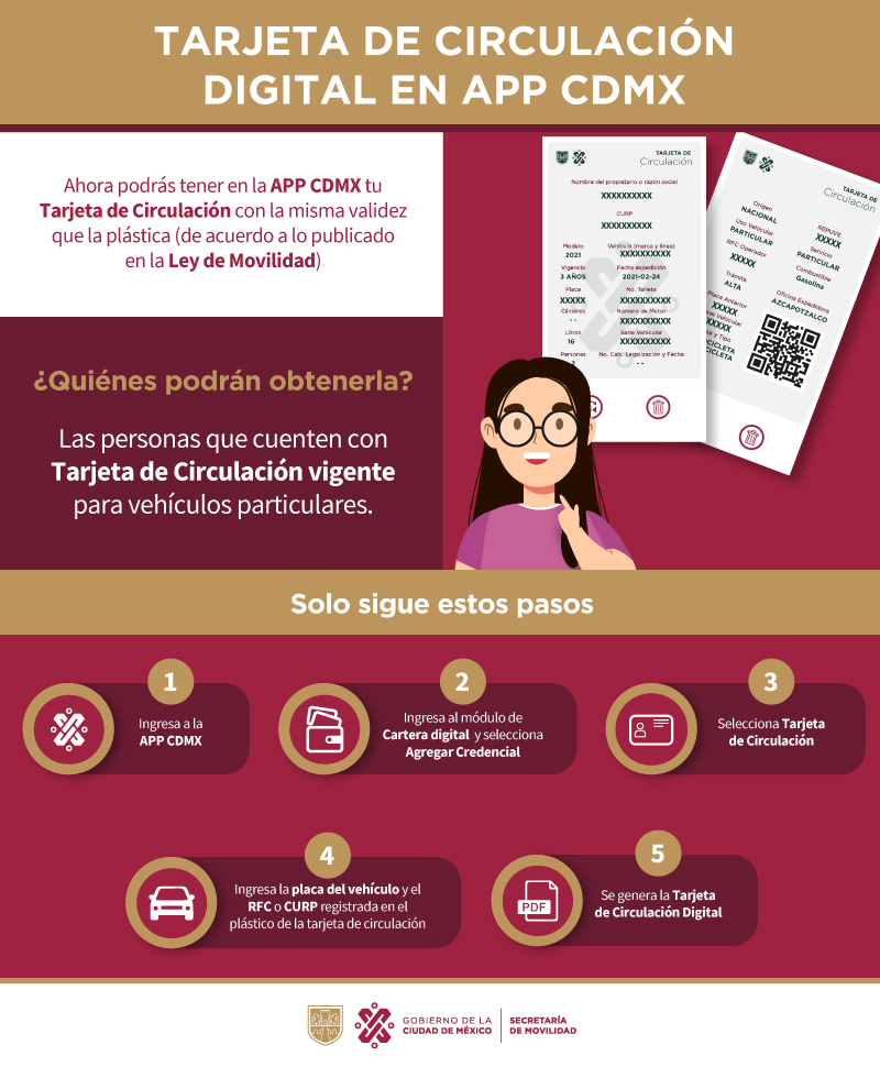 LaSEMOVI's tweet photo. Tu tarjeta de circulación siempre contigo 😋

Con la #APPCDMX digitaliza tu tarjeta de circulación vigente y llévala en tu teléfono celular 🥳📱

Sigue los pasos y obtenla fácilmente 👇 https://t.co/2UleIrD76n
