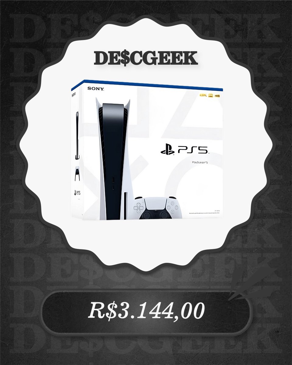 lamorimpromos's tweet image. ✳️ [No PIX/APP] Console PlayStation 5 Standard Edition Branco 

🚛 Frete Grátis

🔗 is.gd/e5KY1A

🔎 TAG: #DG628 #Shoptime #Sony #Playstation5 #PS5 genro #BRAxARG Otamendi Carlos Augusto Taylor #RoçaAfazenda Neymar 

Entre no Telegram: t.me/descgeek