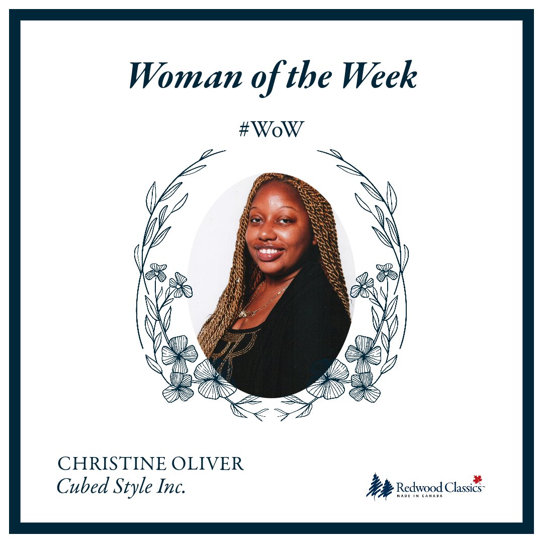 RedwoodClassics's tweet photo. Meet our #WomanOfTheWeek, Christine Oliver of 
@cubedstyle! Christine started her business in 2020 with her two sisters, Candace and Camille, to provide natural, homemade beauty products that are both luxurious and moisturizing. https://t.co/U9xJs5RROV