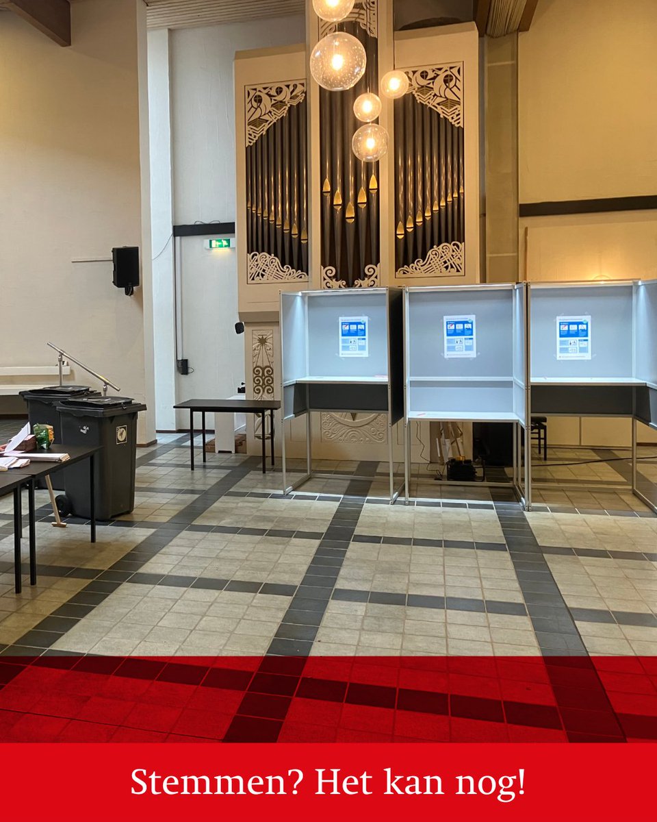Nog niet gestemd? Het kan nog! Tot 21.00 uur kun je je stem uitbrengen op één van de stembureaus. 
Let op: Neem je stempas en ID-bewijs (paspoort/ID-kaart/rijbewijs) mee… 📝 

Vind het dichtstbijzijnde stembureau op 👉 waarismijnstemlokaal.nl/s/Zeewolde
#ElkeStemTelt #TK2023 #Verkiezing