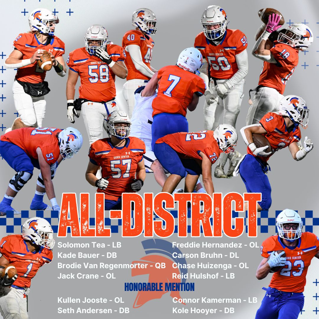 Congratulations to all those who earned All-District honors!