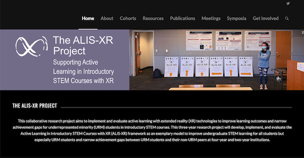 AcademicWebPage's tweet image. The new website for the ALIS-XR (Supporting Active Learning in Introductory STEM Courses with XR) project is now live! Check it out at alisxr.com
#AcademicWebsite #AcademicWebPages #ResearchCollaboration
#extendedreality #STEMeducation #alis_xr