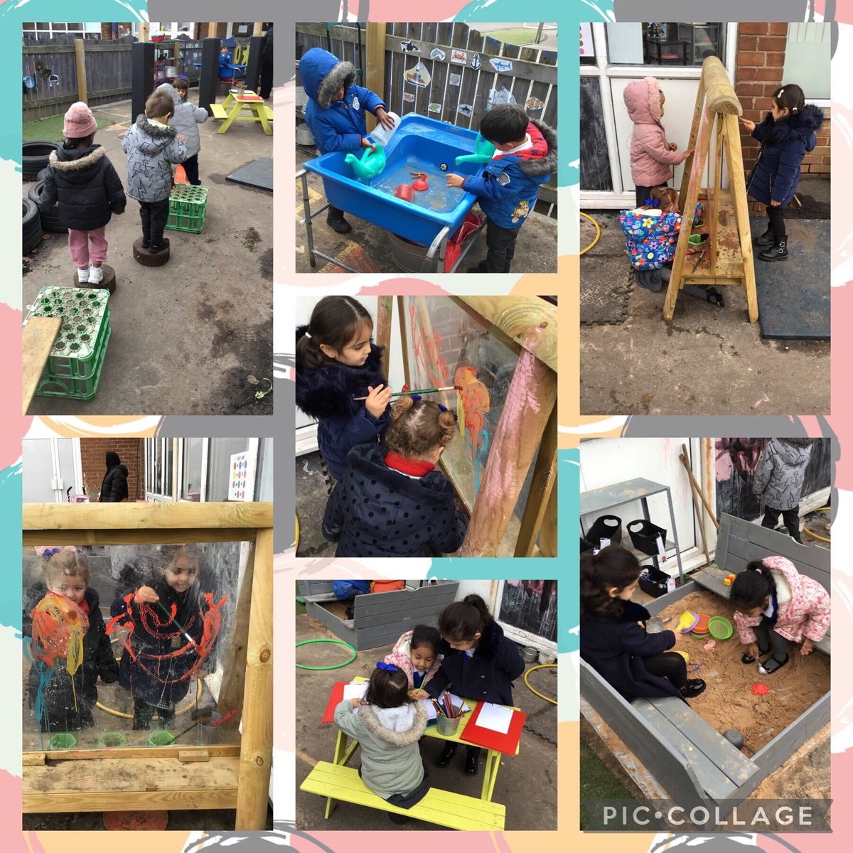 NurserySilas's tweet photo. Nursery have has lots of fun in all of our outdoor areas, painting, building, drawing and making 'magic steps' #activelearing @stsilasschool @RainbowEduMAT https://t.co/OhTjWhZdS6