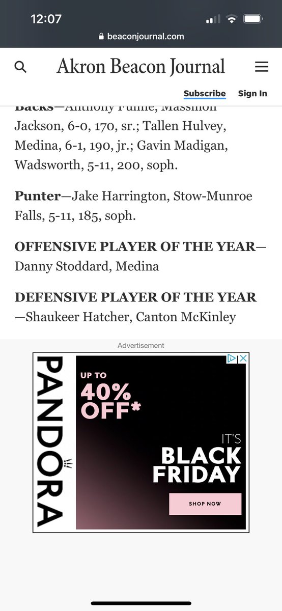 Danny Stoddard (@dstod_19) on Twitter photo I am very blessed and honored to receive Division I First Team All District and
Offensive Player of the Year
<a href="/medinaathletics/">Medina Athletics</a> <a href="/BradMaendler/">Brad Maendler</a> I am very blessed and honored to receive Division I First Team All District and
Offensive Player of the Year
<a href="/medinaathletics/">Medina Athletics</a> <a href="/BradMaendler/">Brad Maendler</a>
