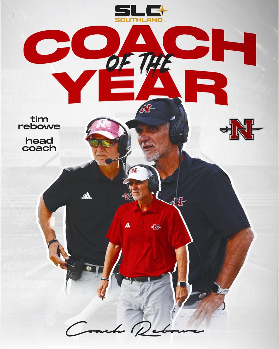 𝐂𝐎𝐀𝐂𝐇 𝐎𝐅 𝐓𝐇𝐄 𝐘𝐄𝐀𝐑

After leading the Colonels to an undefeated record in the SLC, Tim Rebowe named COY for the first time
 
#traiNcrew #geauxcolonels
