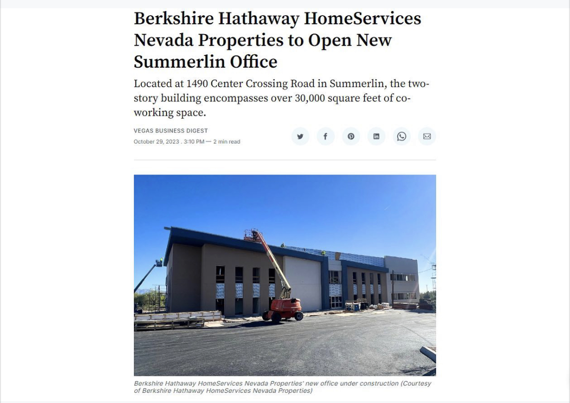 BHHS NV Properties tweet media