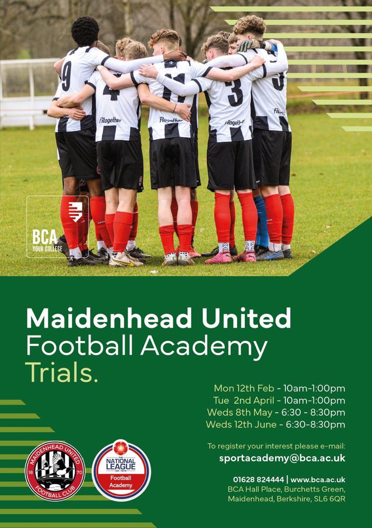 Maidenhead United Academy tweet media