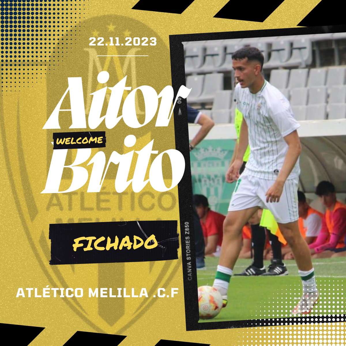 🚨FICHAJE🚨
Atlético Melilla C.F. ficha a Aitor Brito libre  procedente del Villa Santa Brígida
Aitor Brito  Mesa @aitorbrito15
Posición: Medio Centro
Trayectoria
Villa Santa Brígida Tercera RFEF.
Cordoba CF  Segunda RFEF.
UD San Fernando Segunda RFEF.