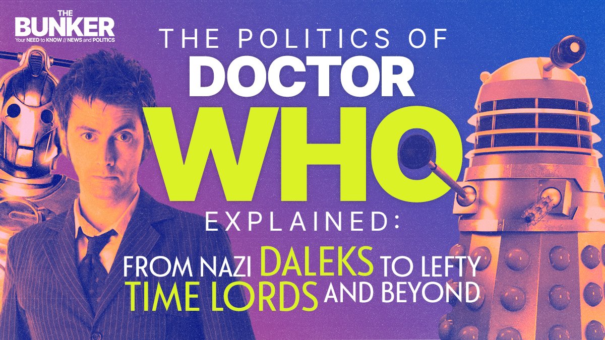 🎂🤖 Happy 60th Birthday, Doctor Who! 🤖🎂 In celebration, we've assembled a panel of dyed-in-the-scarf Time Lord experts - @jennycolgan, @JonnElledge, @SAThevoz and @Nndroid - to discuss the politics of Doctor Who in The Bunker Listen 👉 listen.podmasters.uk/Doctor_Who?at=…