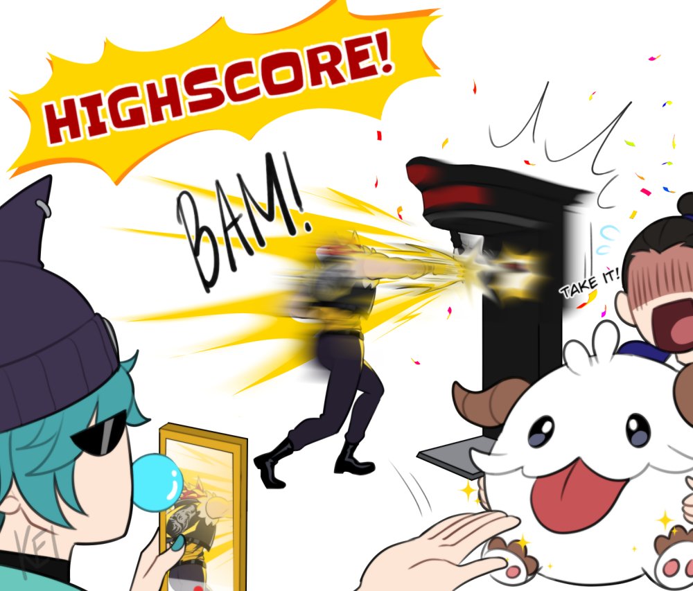 shunga_ko's tweet photo. Arcade 
#HeartSteel #Sett #Aphelios #LeagueOfLegendsFanArt https://t.co/A68ZIf8zVX