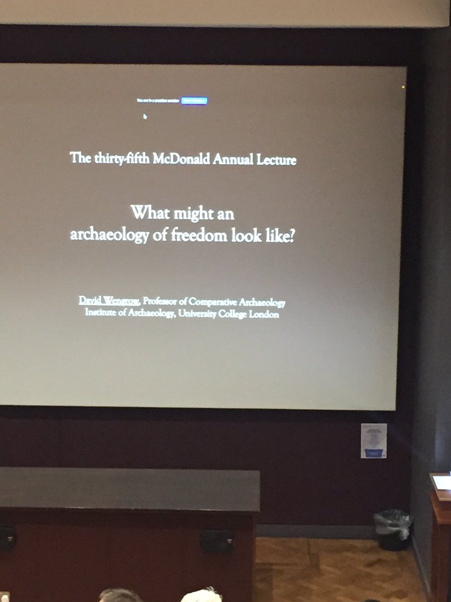 What might an archaeology of freedom look like? Talk to be delivered by Prof David Wengrow (co-author of The Dawn of Everything) @ 35th McDonald Annual Lecture.