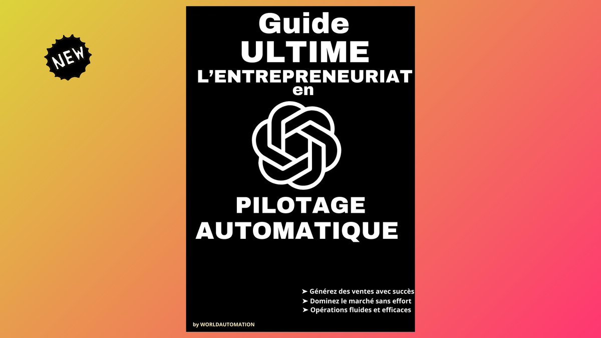 Deep_GeniusAi's tweet image. Un groupe de jeunes aux US gagne jusqu'à 10 000 $ / mois en automatisant des entreprises.
J'ai rédigé un guide ultime pour vous dévoiler leurs stratégies
avec en bonus 200 prompts financiers.
Je le vends à 99 €, mais il est GRATUIT pendant 72 heures.
Pour l'obtenir :
- Like…