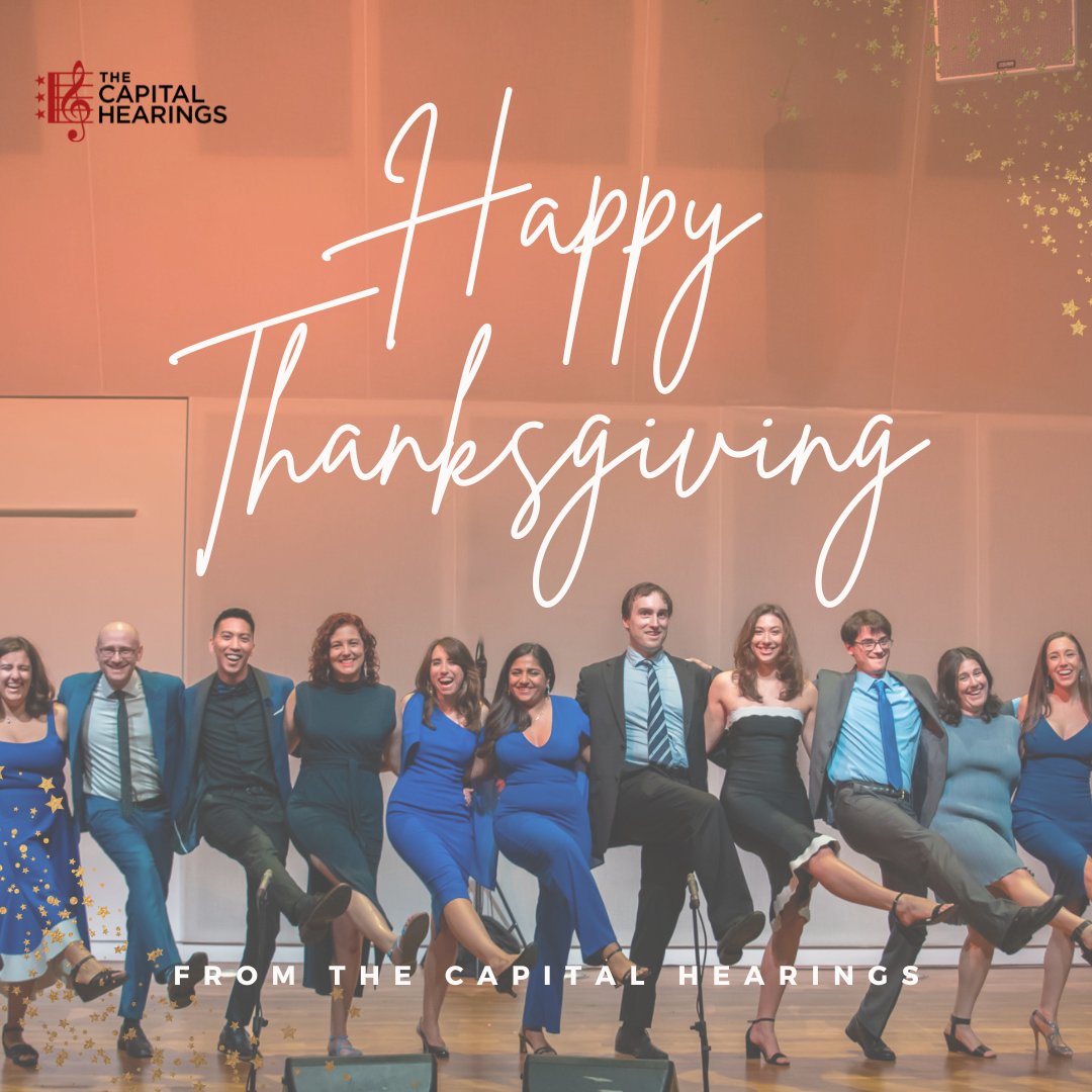 🦃🍁 Gratitude in Harmony! 🎶 Happy Thanksgiving from the Capital Hearings! Today, we're feeling the warmth of your support. Wishing you a day filled with laughter, love, and the beautiful notes of gratitude. Cheers to you! 🧡🥂 #ThanksgivingVibes #CapitalHearingsLove