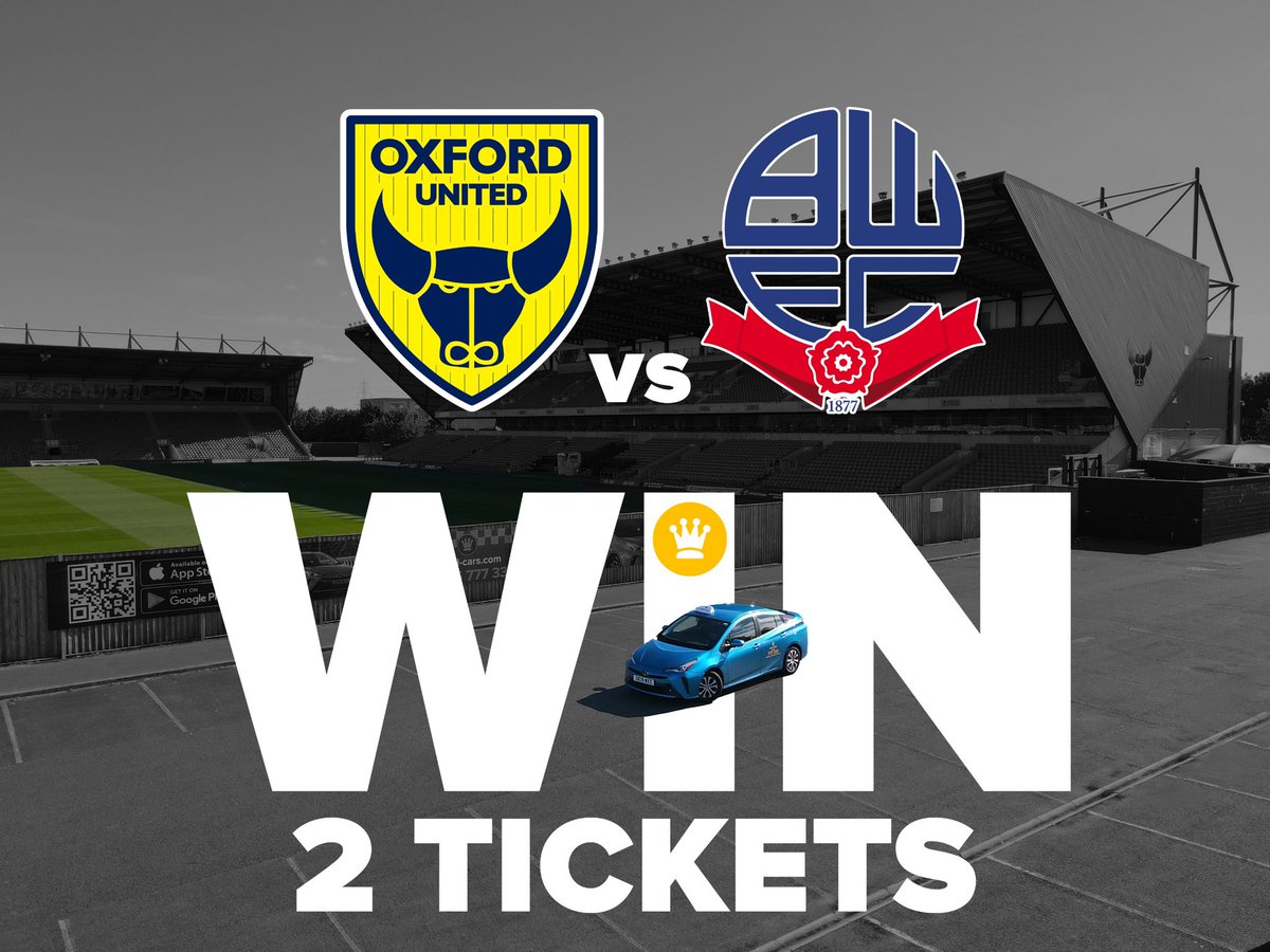 We are giving away 2 tickets for the big game! ⚽️🔥

To win just tell us what would you name the next stadium? 

Terms and conditions apply. 

#oxford #oxfordshire #oxfordunited #oxfordunitedfc #football #competition #competitionuk