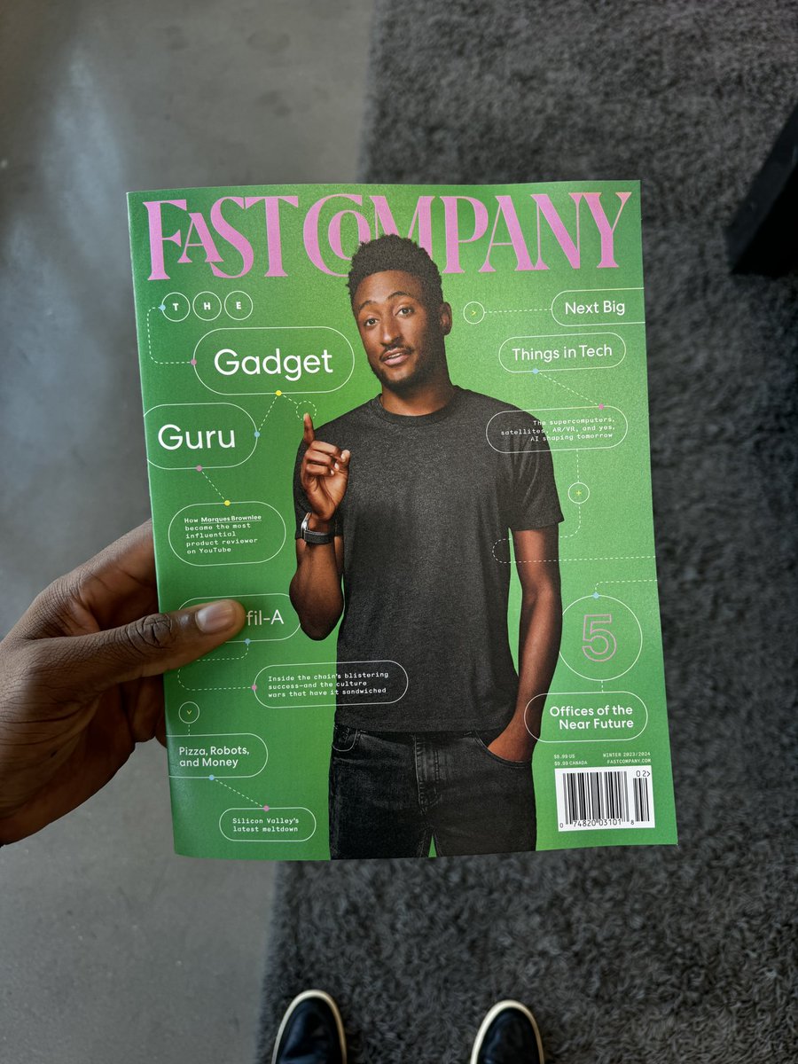 MKBHD's tweet image. The physical copy to convince extended family that I have a real job 😅