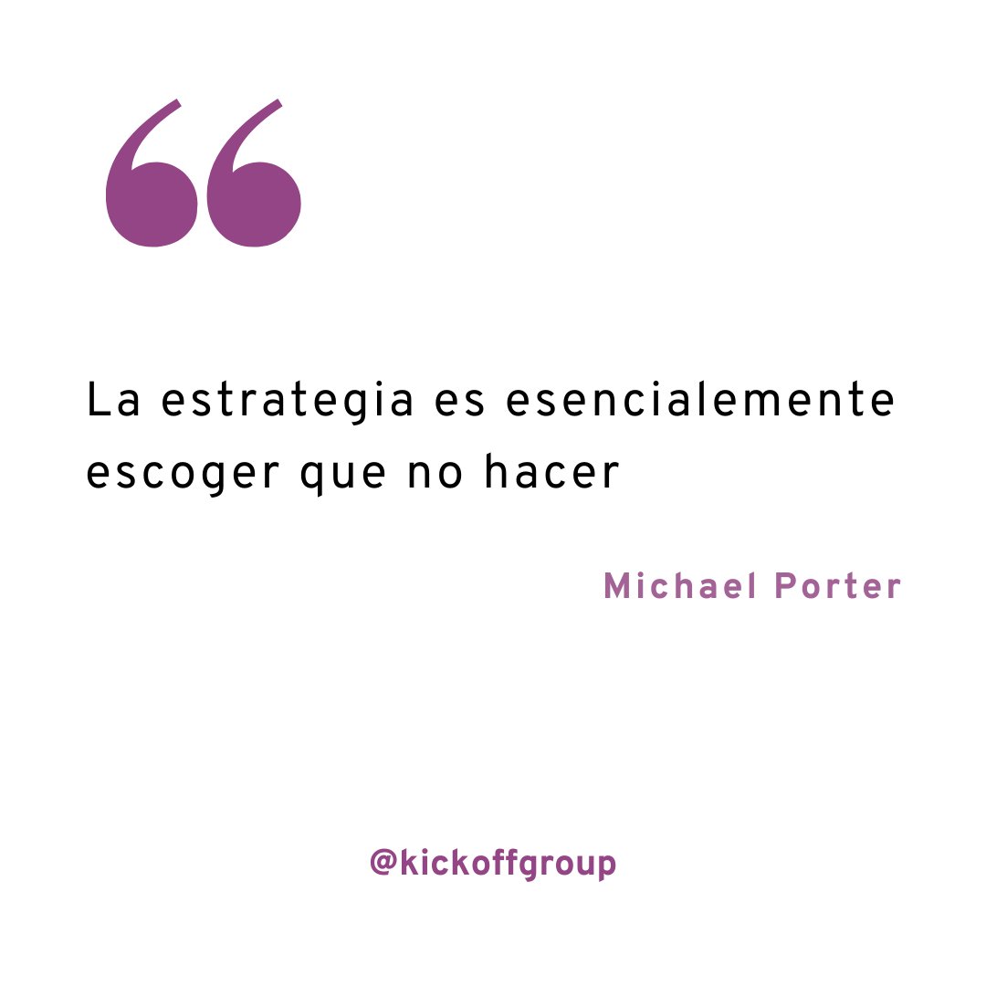 kickoffgroup's tweet photo. Definiendo renuncias en el negocio es la mejor forma de saber dónde debe estar el foco y por tanto saber dónde hay que redoblar esfuerzos. Kick-Off Group te ayuda a tomar estas decisiones.
#KickOffGroup #PlaneacionEstrategica https://t.co/I3ZTTcSJ38