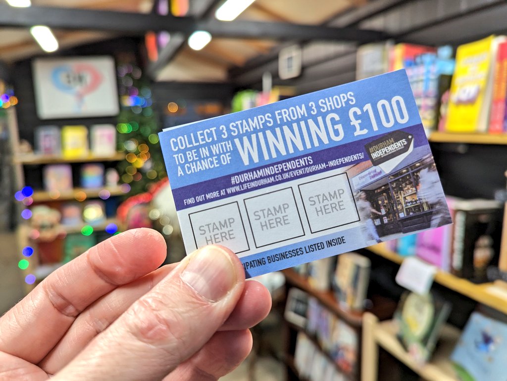 We're always pleased to help spread the word about the latest Durham Independents campaign from our friends at @DurhamBID, and headed to @BookWyrmDurham in @DurhamMarkets - one of 40+ participating indie businesses - to pick up our card! Full details: lifeindurham.co.uk/event/durham-i….
