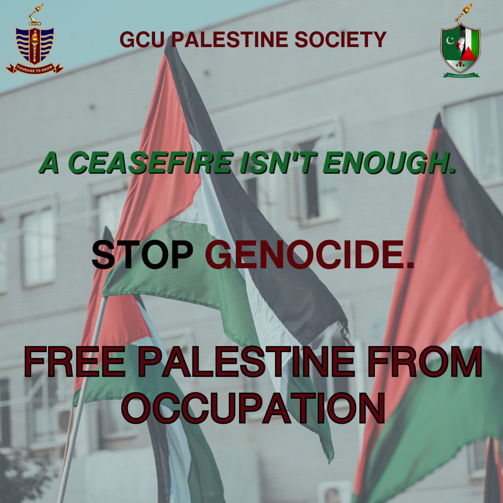 GCU_Palestine's tweet photo. #freepalestine #stopgenocideingaza https://t.co/my4ywF1LLP