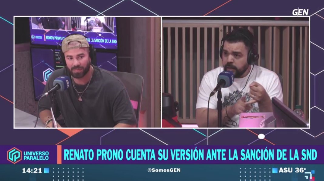 Universo970py's tweet photo. #AlAire970 | Nos acompaña en estudios el nadador paraguayo, Renato Prono.

⏫#UniversoParalelo
📺@SomosGEN 
📻#Universo970AM https://t.co/4R8uv6mEsX