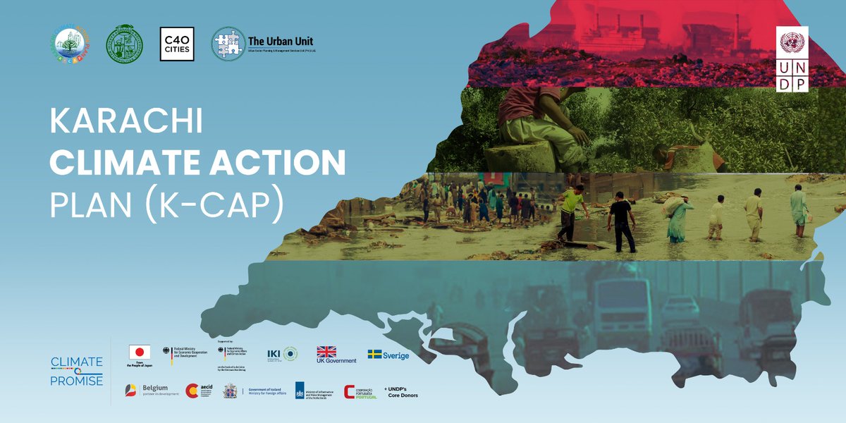 UrbanUnitGop's tweet photo. Urban Unit in association with @UNDP_Pakistan & #C40 is all set to launch Karachi Climate Action Plan (K-CAP) with aim of discerning potential gaps, strengths & opportunities that can bolster climate action planning process.
#ClimatePromise
#ClimateActionNow
#NDCimplementation https://t.co/jI6DledR8t