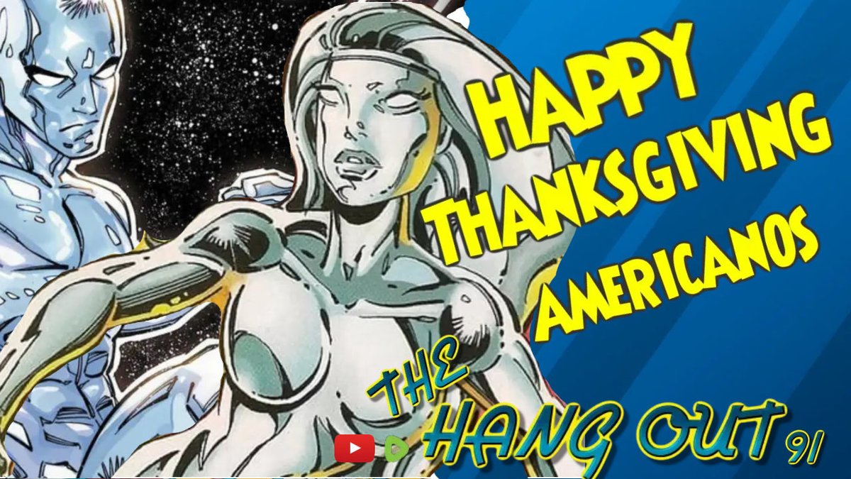 8pm EST The Hang Out we are talking #SilverSurfer #msmarvel s Iman Vellani, and #DaveFiloni promotion…more importantly we are Hanging Out with you all. Happy Thanks Giving Americanos! Join us youtube.com/watch?v=cY5S0n…