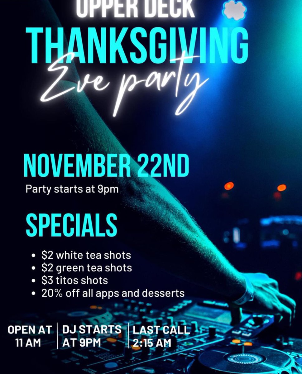 Gobble Gobble 🦃

2023 Turkey Bowl (un)Official Pre-Game Show taking place tonight at the Upper Deck at 9PM‼️