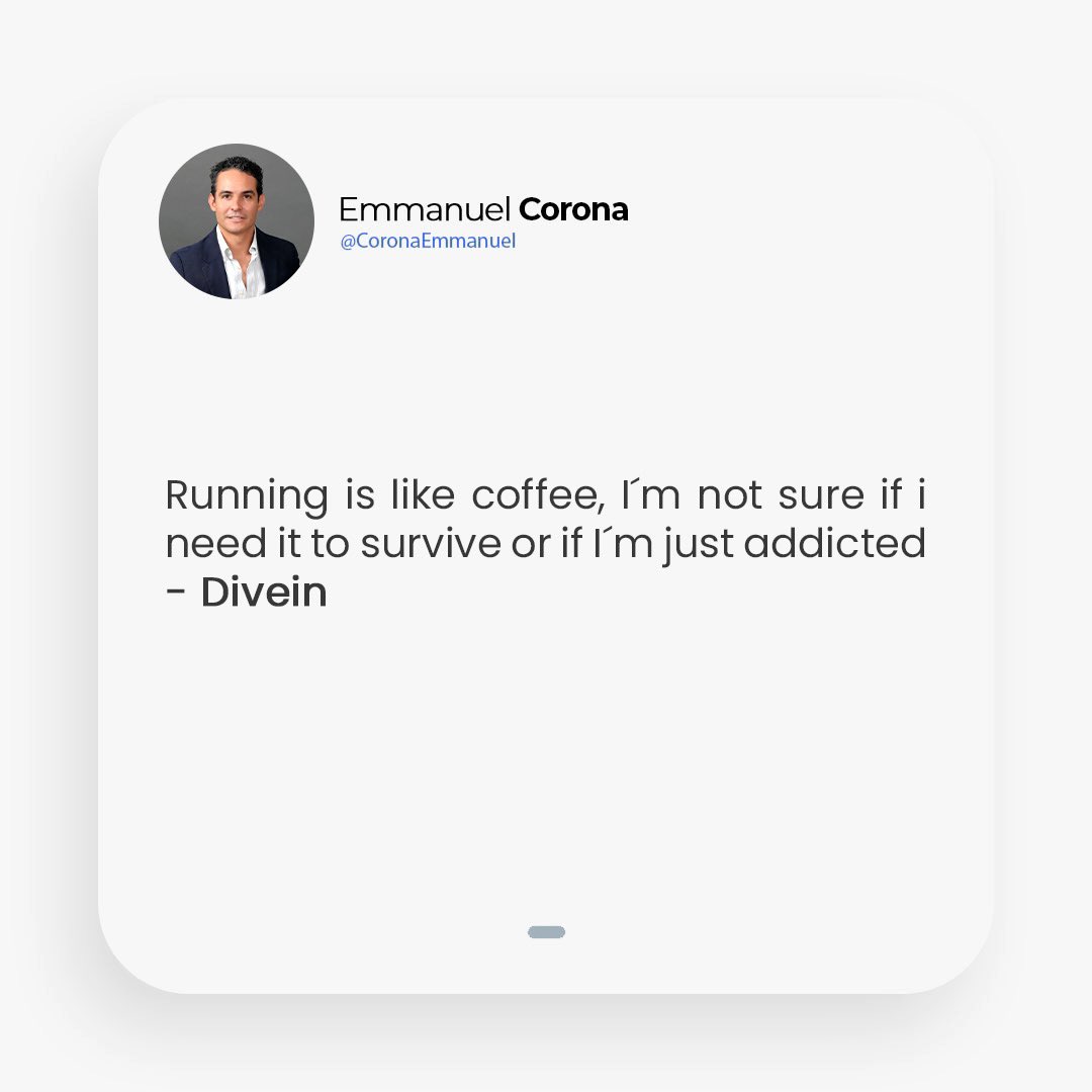 coronaemmanuel's tweet photo. Corriendo se me ocurren las mejores ideas. Oxigenar tu sangre desde temprano te da un impulso durante todo el día. Al igual que el café me he vuelto un adicto. 🏃🏻 🚀 https://t.co/figcUdxDsu