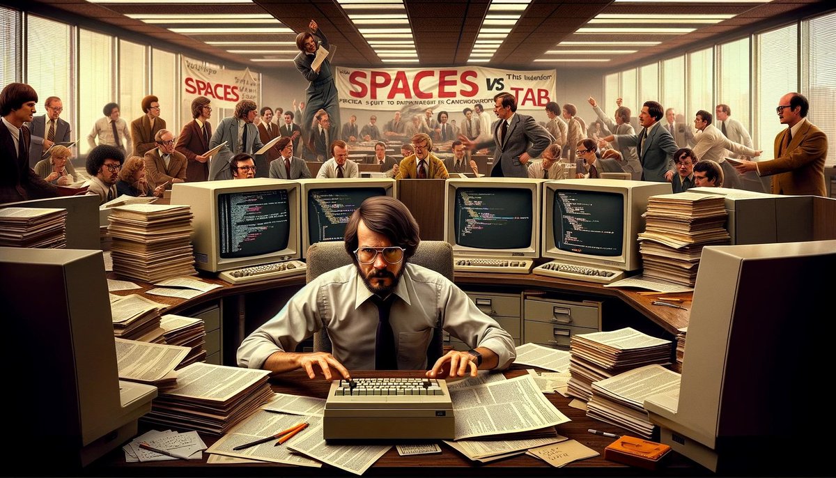I've started a new fun satirical blog series "A Field Guide for Sabotaging Developer Productivity" beginning with volume 1: discontinuous disintegration and the battle of tabs versus spaces 😅
gitpod.io/blog/a-field-g…