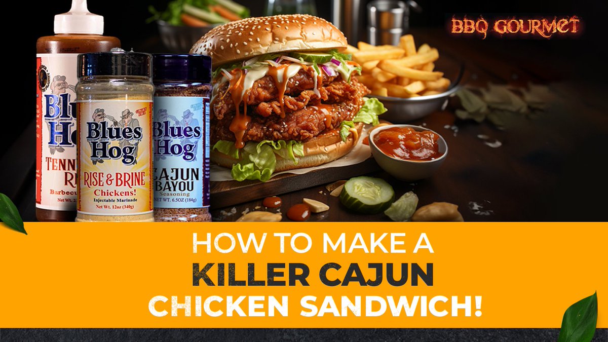 Check out this recipe for cajun chicken sandwiches using Blues Hog BBQ ‘Tennessee Red’ BBQ Sauce! 🥪

#BBQ #Foodies #BBQFood #BBQLife #BBQGrilling #BBQLife #BBQMaster #BBQSeasoning