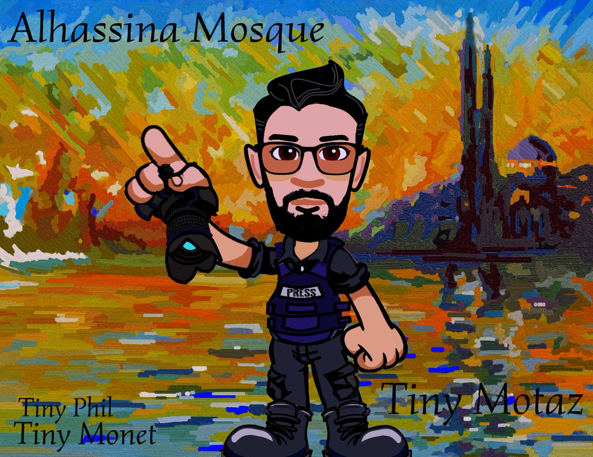 MagicalMusicMan's tweet photo. #tinyMotaz in a #tinymonet painting on the harbour wall by #AlhassinaMosque in #gazastrip
#ceasefire #peace #unrwaworker #artist #photographer #reporter @azaizamotaz9 @UNRwa
#art #painting #monet #animation
@Corrine_G42 @FondantMoose @bongosaloon @HumzaYousaf @hzomlot @AlnaouqA