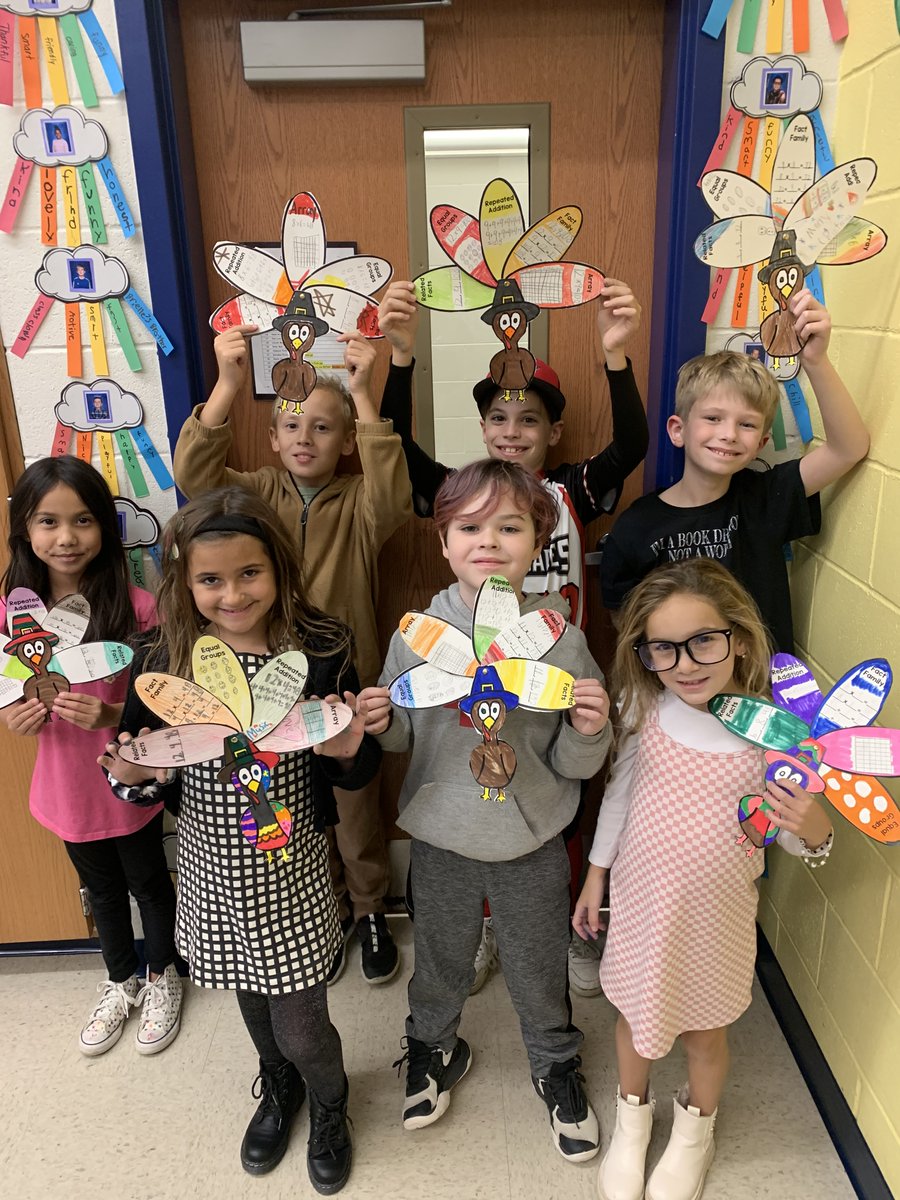 Our turkeys are talking about multiplication strategies. <a href="/wfschool/">West Freehold School</a>