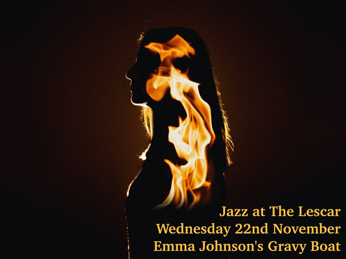 It's Wednesday & I'm off to Jazz @TheLescar! Come down & enjoy the wonderful lyrical music of @emmajohnsonsax's Gravy Boat, including the added bonus of Richard Jones playing his new portable real piano with proper strings etc, oh my word 🎶🎷🎹 Doors 8.15pm, £10 or £7 students