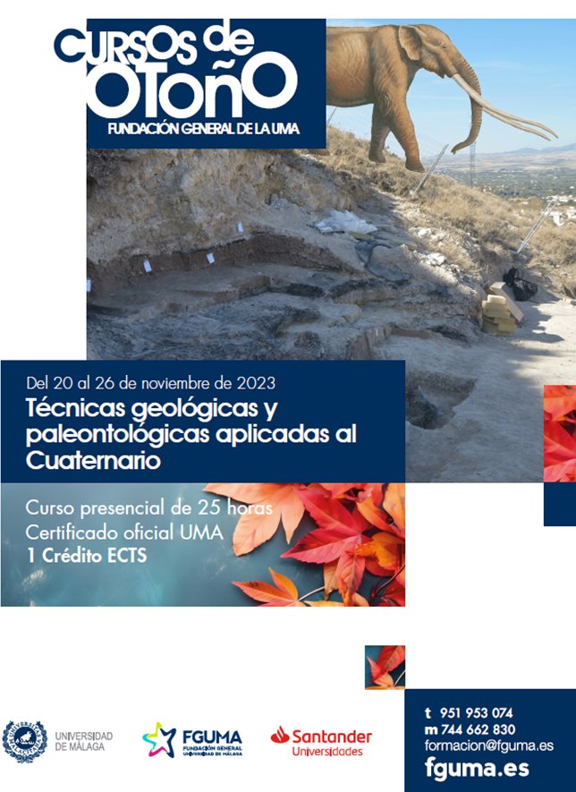 ICampanna's tweet image. Estos días estamos disfrutando enormemente de las charlas impartidas en el #CursodeOtoño &quot;Técnicas Geológicas y Paleontológicas aplicadas al Cuaternario&quot; de la @fguma, en el que contamos con más de una docena de ponentes de diferentes campos de experiencia.