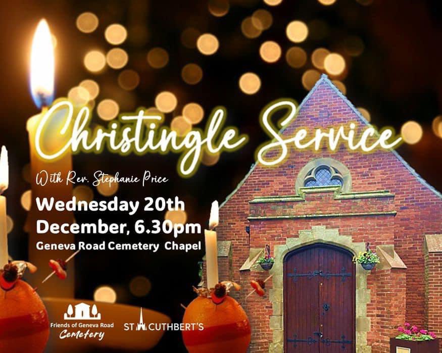 ✝️ 🌲🕯️𝐂𝐡𝐫𝐢𝐬𝐭𝐢𝐧𝐠𝐥𝐞 𝐒𝐞𝐫𝐯𝐢𝐜𝐞 𝐚𝐭 𝐆𝐞𝐧𝐞𝐯𝐚 𝐑𝐨𝐚𝐝 𝐂𝐞𝐦𝐞𝐭𝐞𝐫𝐲 𝐂𝐡𝐚𝐩𝐞𝐥 

🙏 We are delighted that the amazing Rev Steph Price from St Cuthbert’s Church will be leading us in this service. 

Cristingles, Xmas carols, enjoy a warm cuppa #Darlington