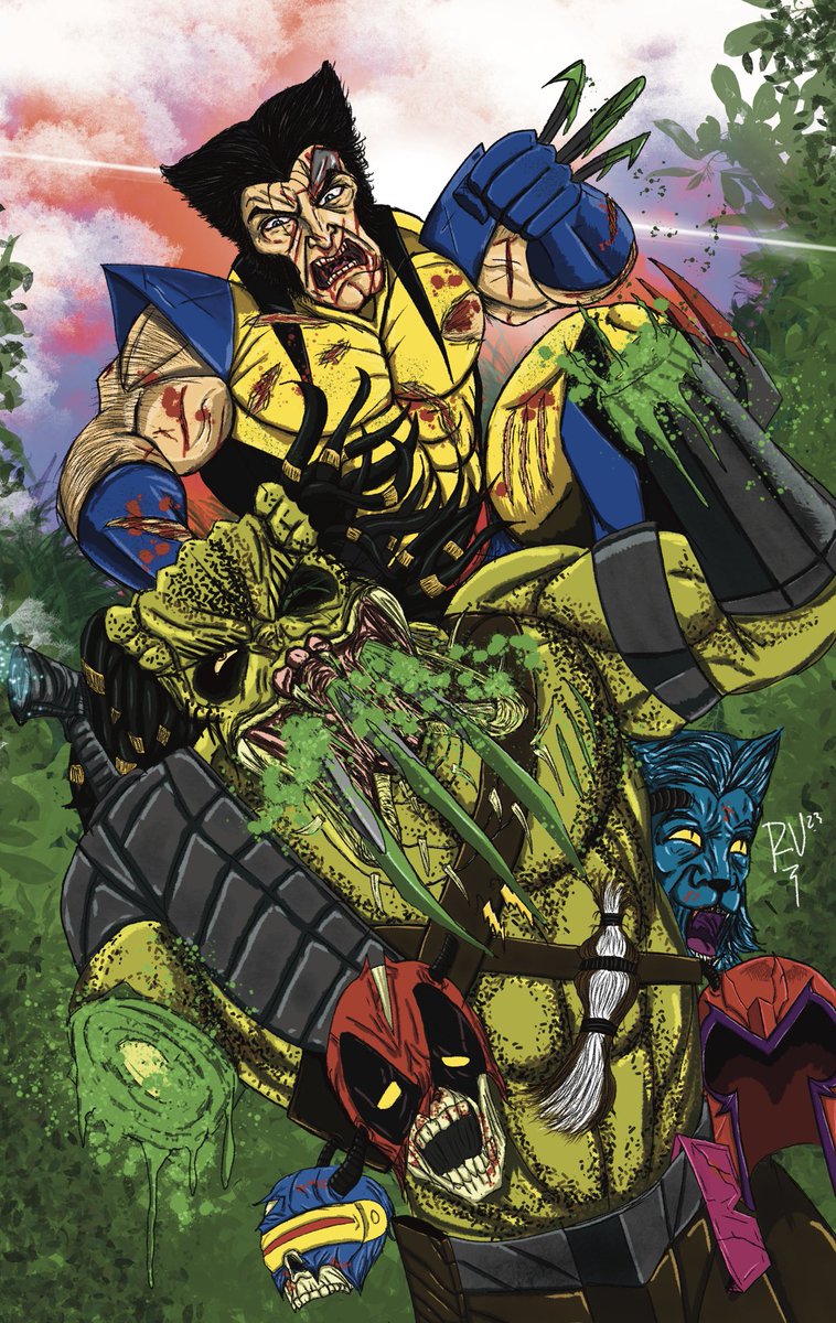 Just a couple of predators hunting each other, here’s my favorite piece I’ve done so far!
#wolverine #predator #wolverinevspredator #marvel #marvelcomics